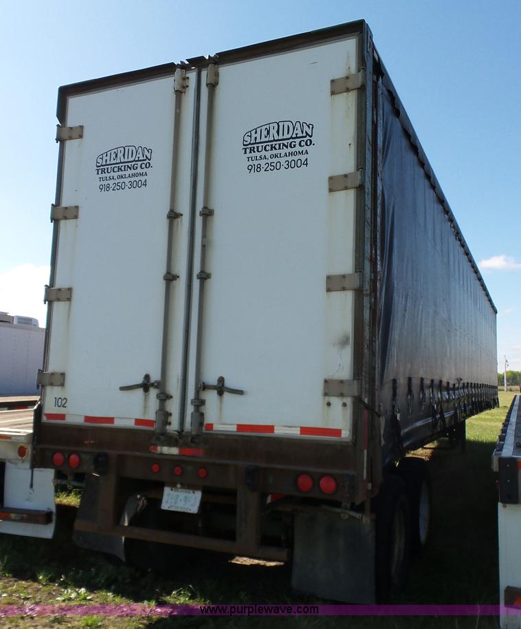 image for item L5803 1990 Fruehauf PBA-F2B-48W soft-side cargo trailer