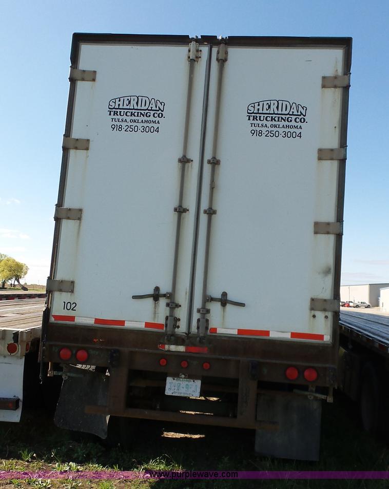 image for item L5803 1990 Fruehauf PBA-F2B-48W soft-side cargo trailer