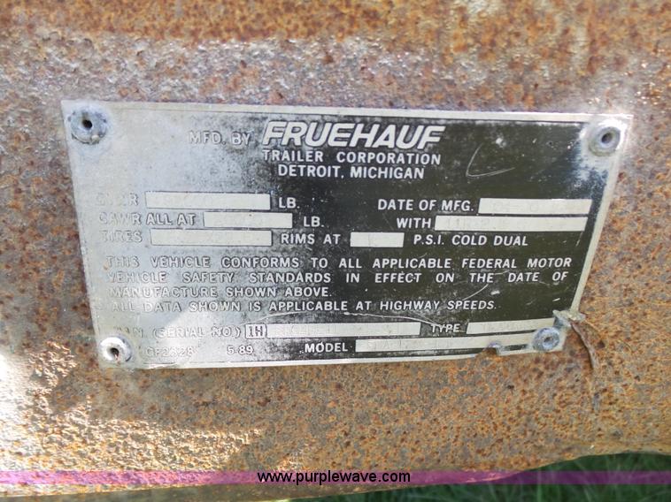 image for item L5803 1990 Fruehauf PBA-F2B-48W soft-side cargo trailer