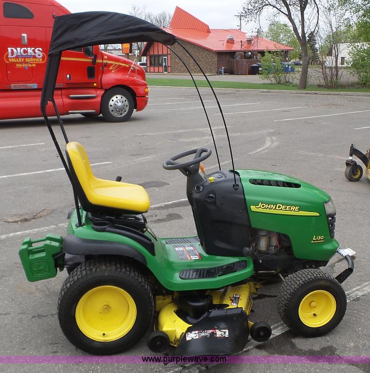 John Deere L130 lawn mower in Burnsville, MN Item K4659 sold Purple