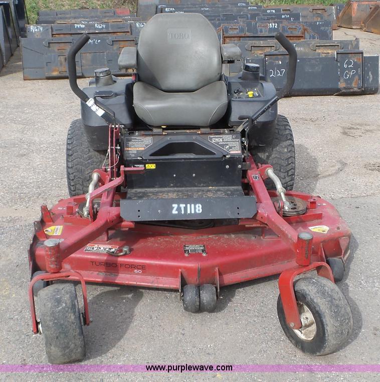 image for item K4665 Toro Turbo Force ZTR lawn mower