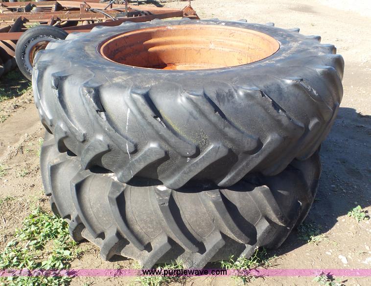 image for item AV9756 (2) 18.4R38 tires and wheels
