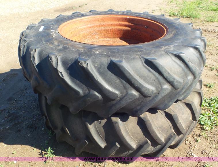 image for item AV9756 (2) 18.4R38 tires and wheels