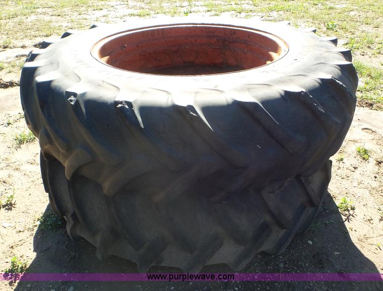 image for item AV9756 (2) 18.4R38 tires and wheels