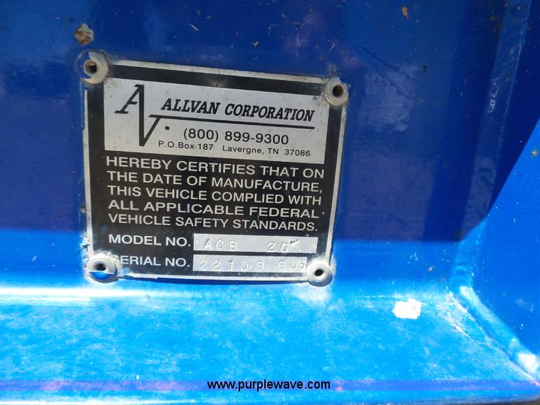 image for item BR9245 Allvan ACB20 flatbed