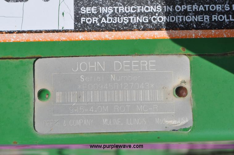 image for item G7353 John Deere 945 mower conditioner