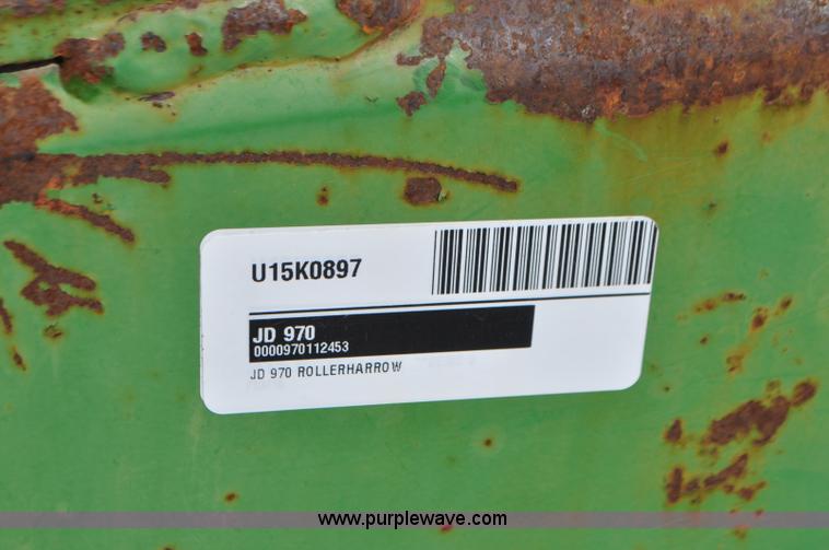 image for item G7361 John Deere 970 roller harrow