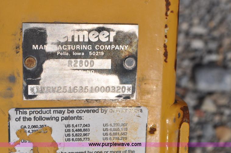 image for item G7362 Vermeer R2800 rake