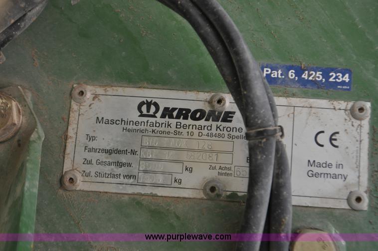 image for item G7392 2004 Krone BP128 large square baler