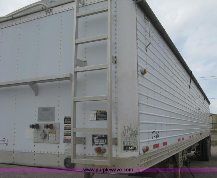 image for item J2831 1997 Timpte Super Hopper double hopper bottom grain trailer