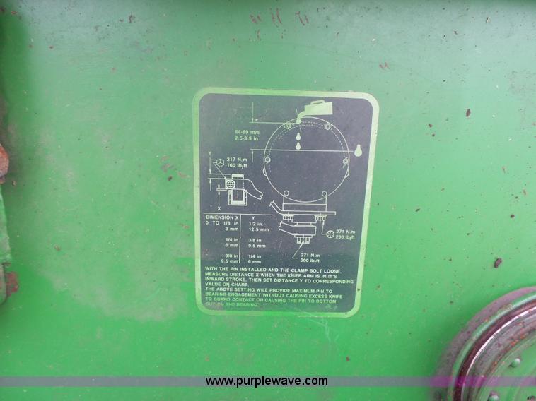 image for item J4977 1993 John Deere 3830 self-propelled windrower