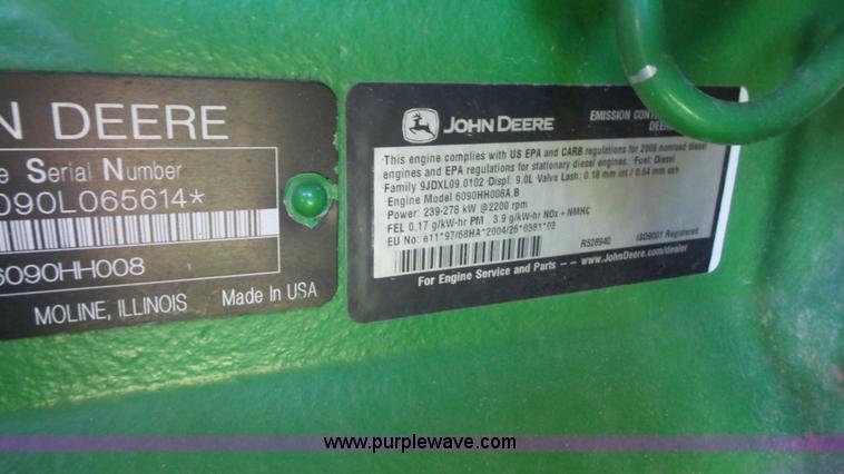 image for item K5171 2009 John Deere 9670 STS RWA combine