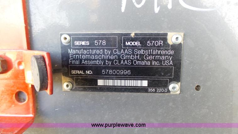 image for item K8261 2009 Claas Lexion 570R combine