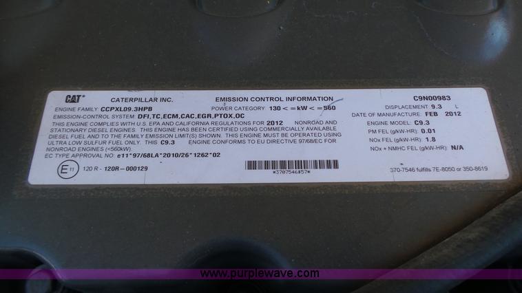 image for item K8262 2012 Claas Lexion 740 combine