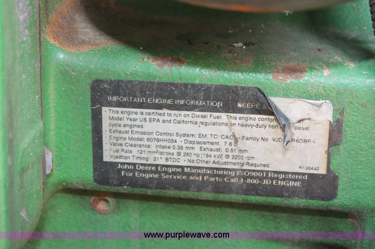 image for item K8879 1997 John Deere 9600 RWA combine