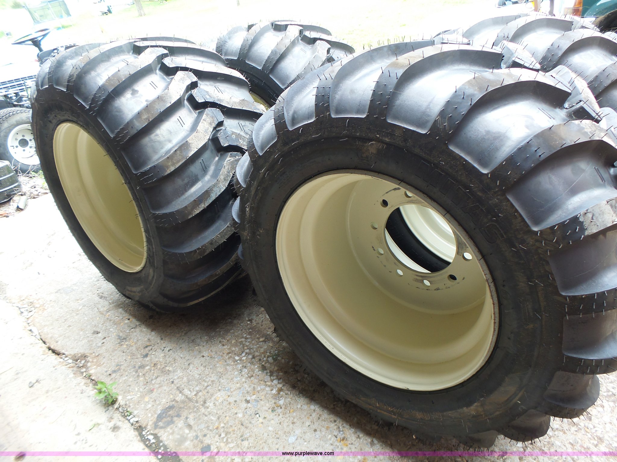 (4) Mitas 600/4022.5 floater tires and wheels in Gallatin, MO Item
