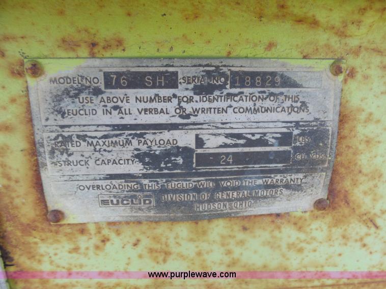 image for item AL9189 1967 Terex S-24 conventional scraper