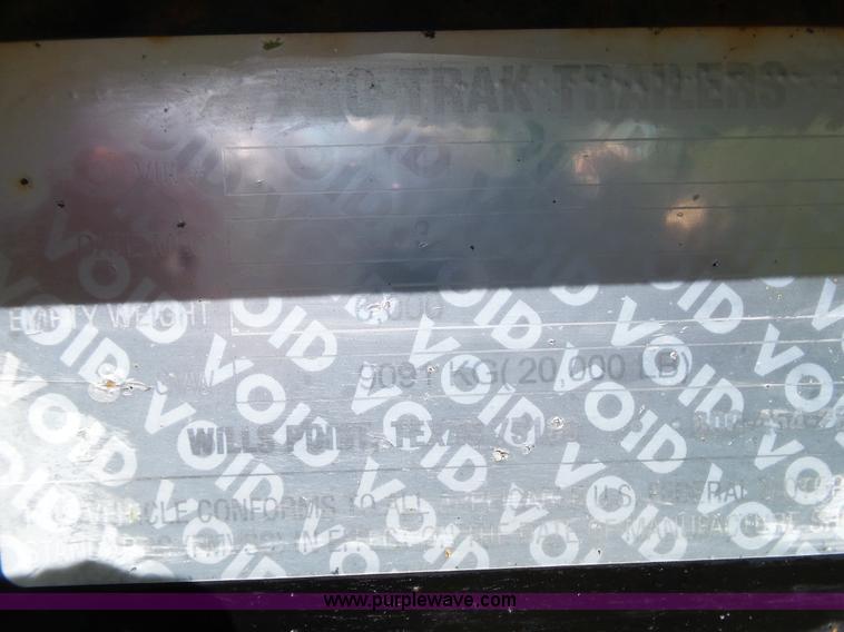 image for item BG9048 2003 Proteck equipment trailer