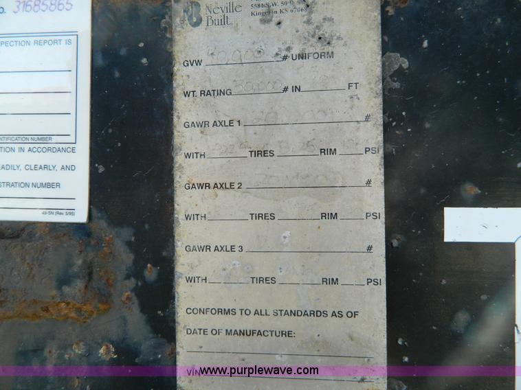 image for item BQ9864 2001 Neville pup trailer