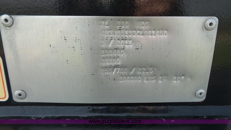 image for item F1308 2012 XL XL110HDG lowboy equipment trailer