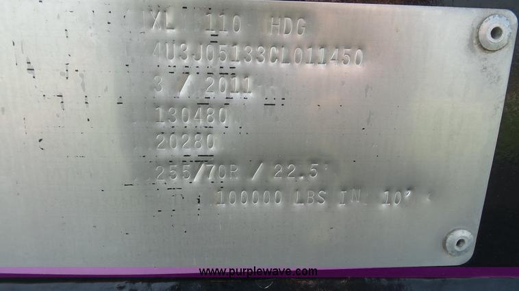 image for item F1308 2012 XL XL110HDG lowboy equipment trailer