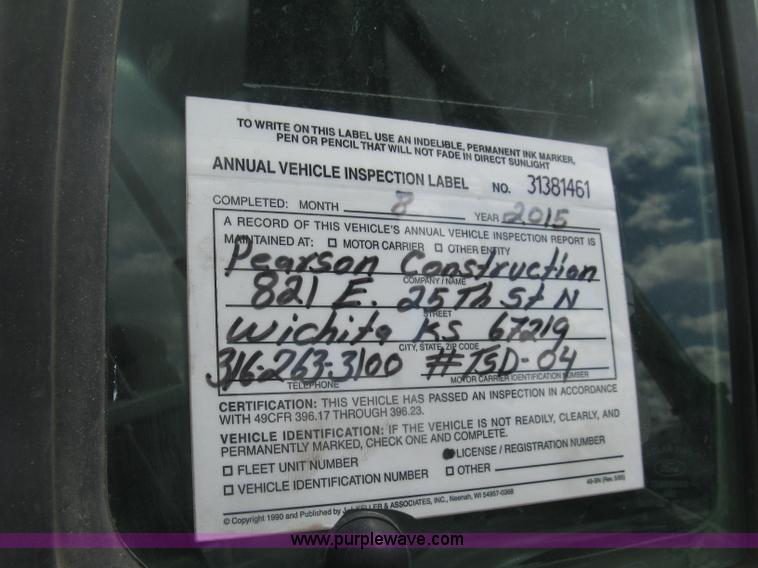 image for item J2816 2000 Sterling L9500 dump truck