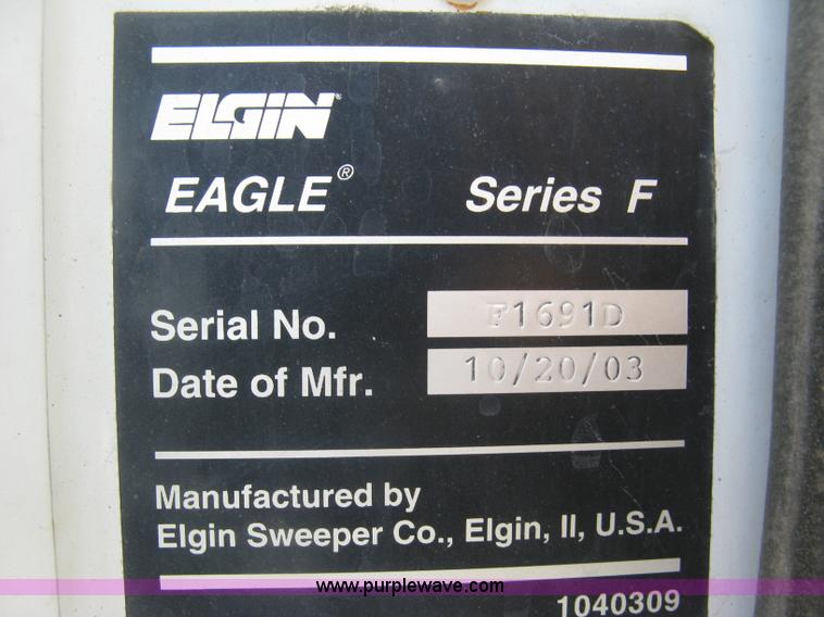 image for item J2904 2004 Elgin Eagle Series F street sweeper