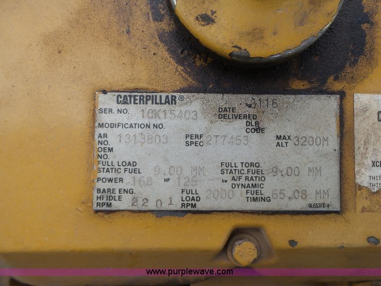 image for item J7512 2000 Caterpillar 325BL excavator