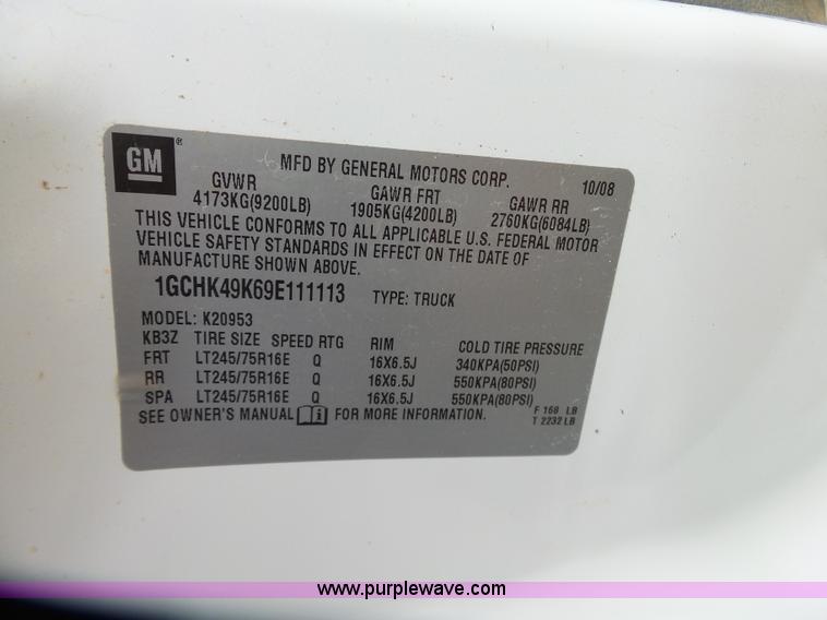 image for item J7513 2009 Chevrolet Silverado 2500HD Ext. Cab pickup truck