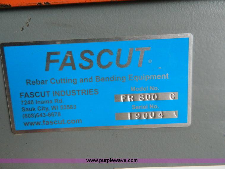 image for item J8960 Fascut FR800C re-bar machine