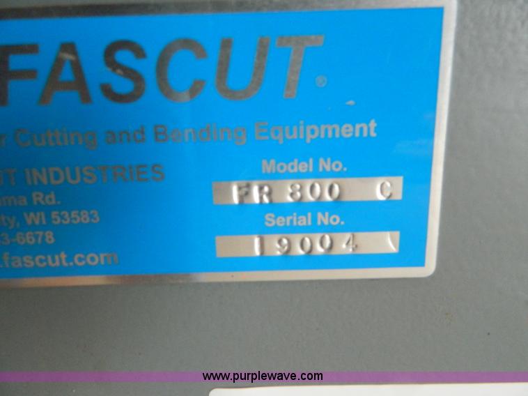 image for item J8960 Fascut FR800C re-bar machine