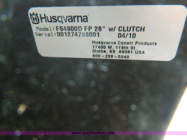 image for item J8961 Husqvarna FS4800D concrete saw