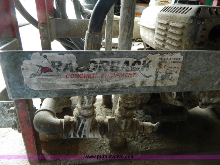 image for item J8962 Razor Back curing solution pump