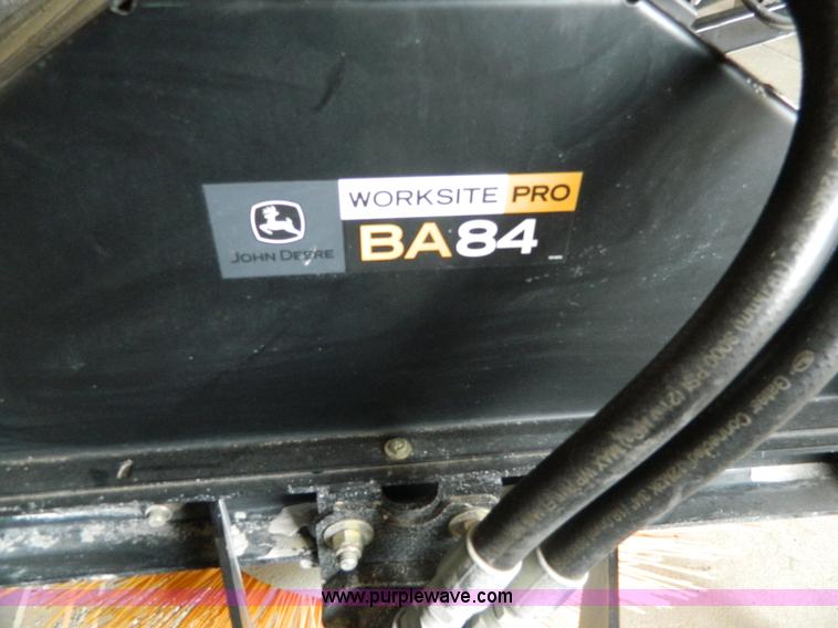image for item J8963 John Deere BA84 skid steer broom