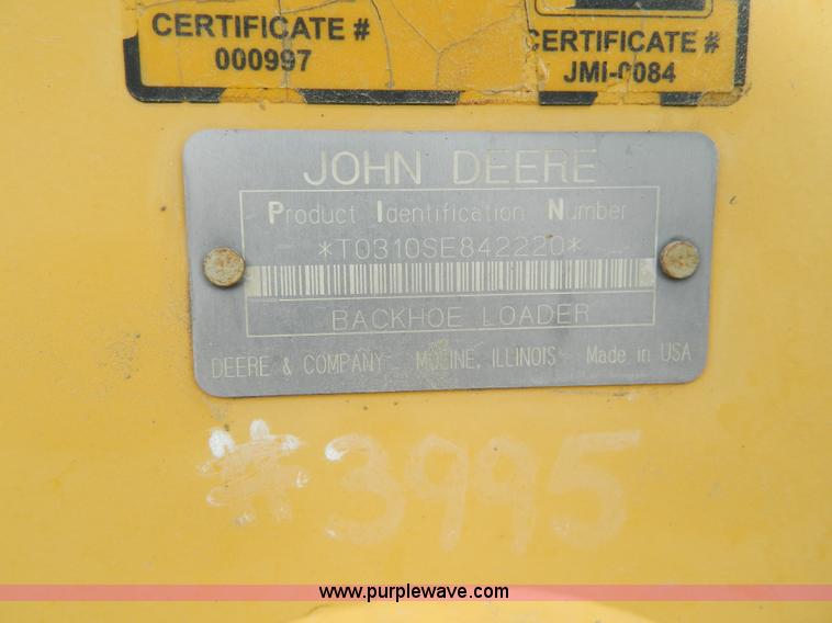 image for item J8969 1998 John Deere 310 SE backhoe