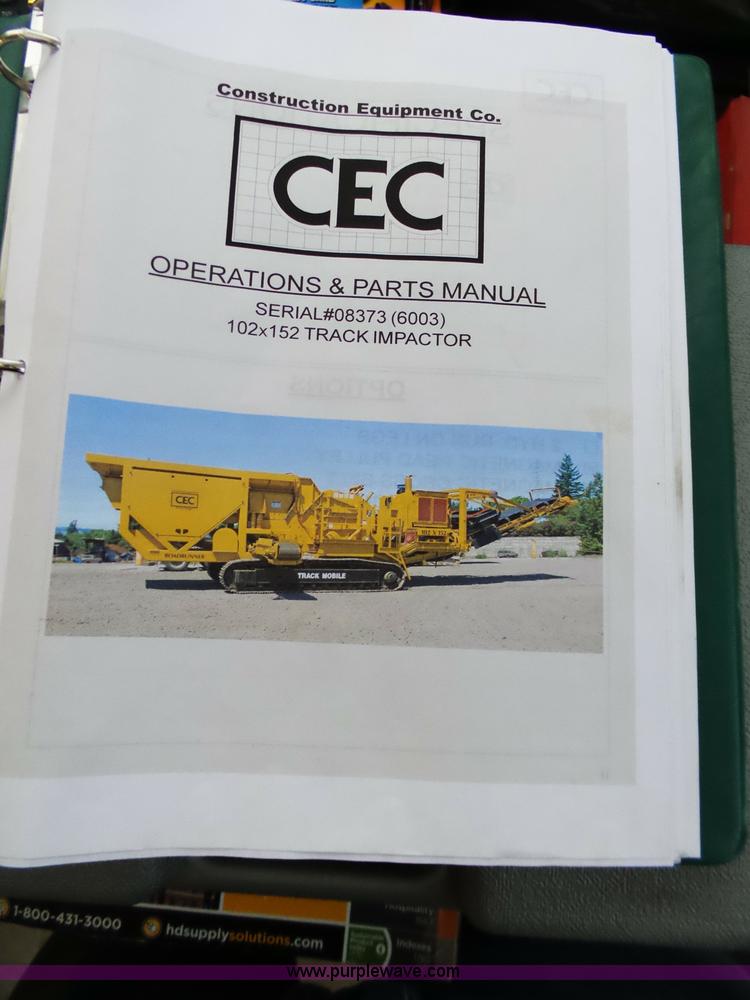 image for item K1373 2006 CEC GII jaw crusher