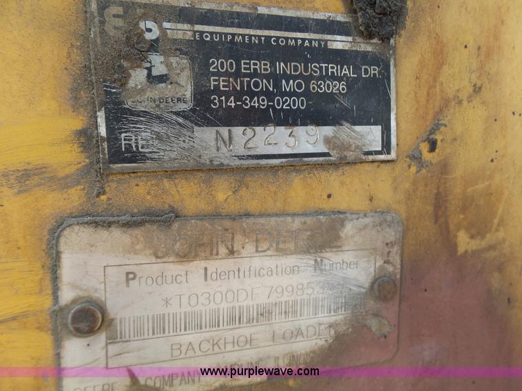 image for item K1378 John Deere 300D backhoe