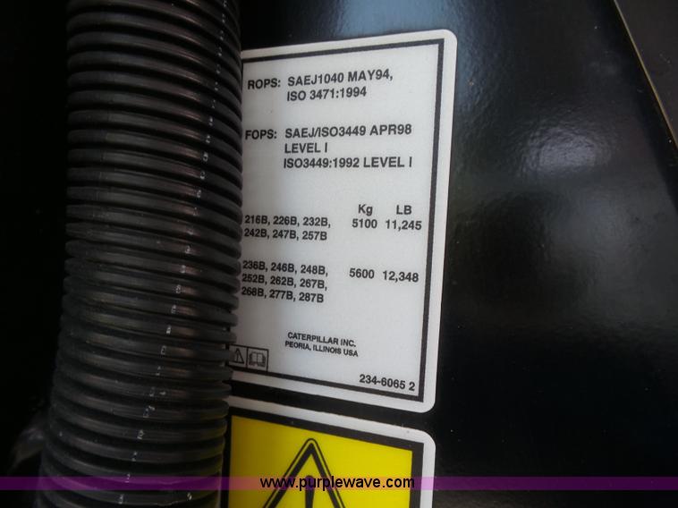 image for item K2248 2005 Caterpillar 267B Turbo skid steer