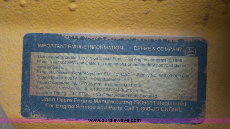 image for item K4515 1999 John Deere 850C WT Series I dozer