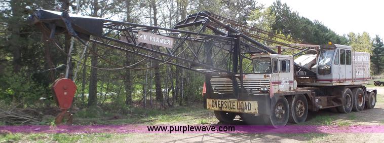 image for item K4677 1970 Link-Belt HC218 truck crane and trailer