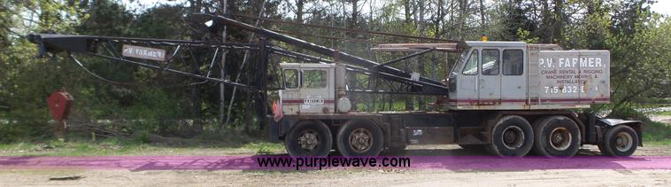 image for item K4677 1970 Link-Belt HC218 truck crane and trailer