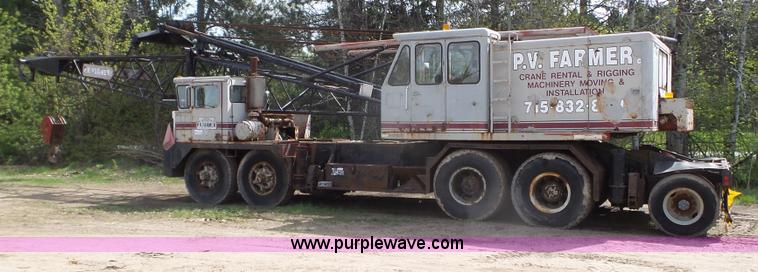 image for item K4677 1970 Link-Belt HC218 truck crane and trailer