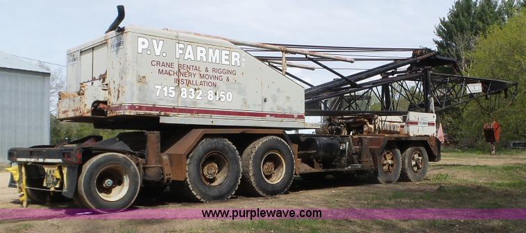 image for item K4677 1970 Link-Belt HC218 truck crane and trailer