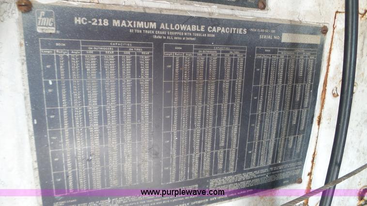 image for item K4677 1970 Link-Belt HC218 truck crane and trailer