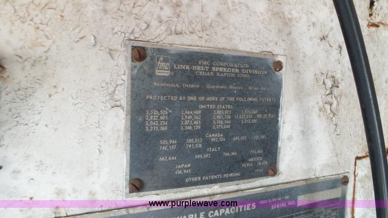 image for item K4677 1970 Link-Belt HC218 truck crane and trailer