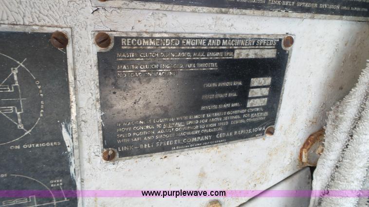 image for item K4677 1970 Link-Belt HC218 truck crane and trailer