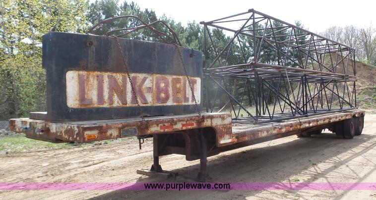image for item K4677 1970 Link-Belt HC218 truck crane and trailer