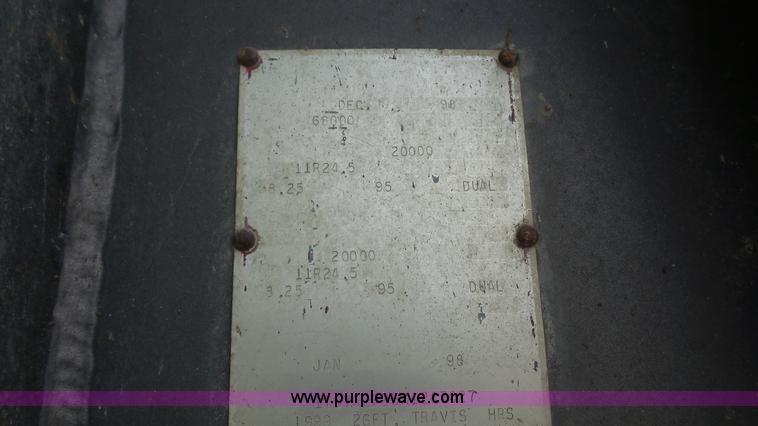 image for item K5219 1999 Travis HRS end dump trailer