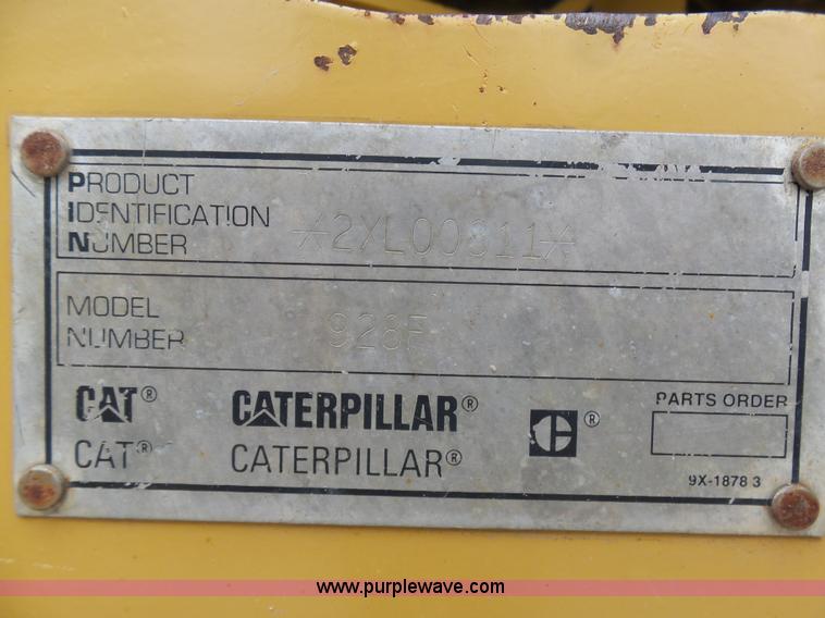 image for item K7930 1994 Caterpillar 928F wheel loader