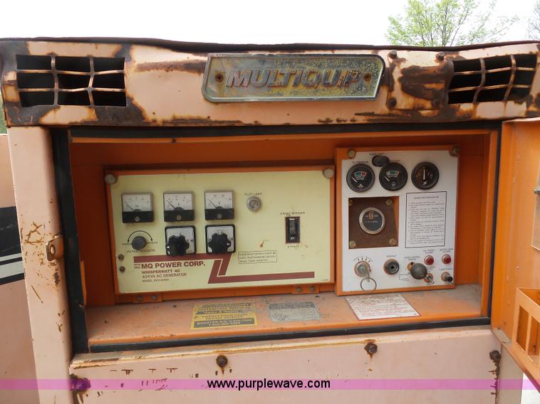 image for item K7976 Multi Quip Whisperwatt 40 generator